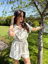 The Beth - Pin Stripe Playsuit